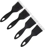 4pcs BBQ Cleaning Brush Grill Brush Scraper BBQ Grill Cleaning Brush Griddles for Gas Grills Stove Accessories Grill Rack Cleaner Barbecue Grill Cleaning Brush Stove Grill Plastic
