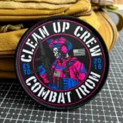 Clean Up Crew Tactical Patch –high quality Military Morale Badge Hook & Loop