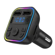 Car Bluetooth 5.0 Radio MP3 Player FM Transmitter Adapter PD Type-C Dual USB