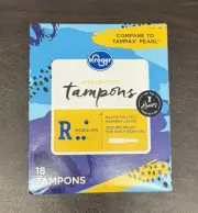 2 Kroger Tampons Regular Absorbency Unscented 36 Count Lot Of 2 Boxes