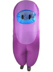 Inflatable Adults Purple SUS Crewmate Killer Costume