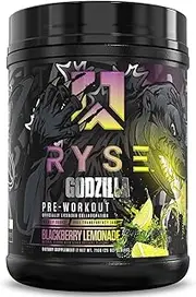 Ryse Godzilla Pre-Workout 844 g, Blackberry Lemonade, 40 Servings