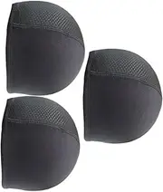 [WRITWAA] Outdoor Sports Cycling Skull Cap Liner Helmet Liner Set 3 Pack Quick Drying and Comfortable Black