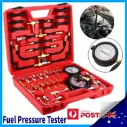 Universal Fuel Pressure Tester Gauge Car System Pump Injection Test Kit Tool Set