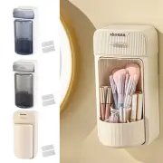 Wall Mounted Makeup Brush Holder with Drawers Eyebrow Shelf Bathroom