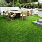 1mx10m Artificial Grass Fake Lawn Synthetic Turf Weedmat Plastic Plant Flooring