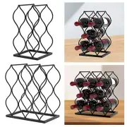 Wine Rack Bar Equipment Iron Wine Display Shelf for Cabinet Countertop Hotel