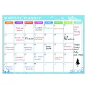 A3 Magnetic Fridge Whiteboard Weekly Monthly Customized Planner Eraser+ 8 Pens Monthly