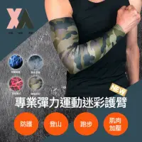 在飛比找momo購物網優惠-【XA】迷彩護臂袖套HB001單支(護臂套/健身護具/手臂加