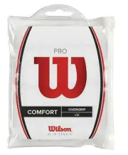 Wilson Pro Overgrip 12-PK White Tennis Badminton Great Feel & Comfort TOP SELLER