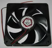 Sunon 120 mm Tube Axial Cooling Fan - 24 V DC - 80 CFM - 9" Wires - 2000 RPM