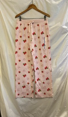 Hybrid Strawberry Shortcake Womens Large Pink PJ Pants NEW with Sticker