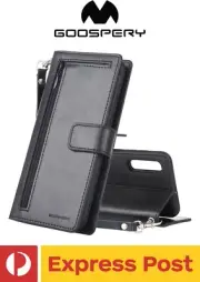 Samsung Galaxy A50 Goospery PU Leather Card-Slot Wallet Detachable Diary Case