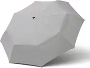 [Meichoon] Windproof Travel Umbrella 3 Folding Lightweight Anti UV Sun&Rain Water-Resistant Parasol with Durable Wood Handle Manual Open/Close for Men and Women