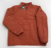 Under Armour Jacket Men Large Expanse Quilted 1/2 Zip Fleece Lined Storm Tech