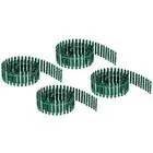 4pcs Miniature Garden Fence, 35 Inch Long Decorative Picket Fence, Dark Green