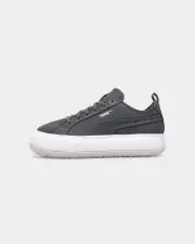 [PUMA] Puma Women's Suede Mayu Ebony/puma White - Size 6 6 Ebony-puma Whit