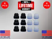 6 Silicone MED Double 2 Layer Tips Earbuds For JBL Live Pro+ Headphones Headset