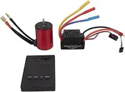 S3650 2300KV Waterproof Brushless Motor 60A RC Brushless ESC Programming Card Kit High Performance Durable Aluminum Alloy Plastic for 1/10 Remote Control Car