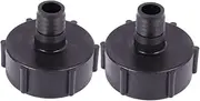 SEWOART 2pcs IBC Hose Connector Coarse Thread Tanks and Barrels Durable Plastic Adapter Acid and Alkali Resistant for Efficient Water Transfer