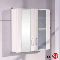 在飛比找momo購物網優惠-【LOGIS】蘭朵單鏡+霧玻雙門防水浴櫃(化妝櫃 吊櫃 櫥櫃
