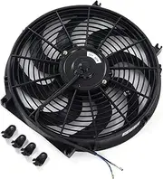 SOULONG Car Cooling Fan 12V 90W Car Cooling Fan 14 Inch Universal Electric for Truck Trailer