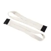 1 paar Weightlifting Straps Grips Booster Belt Weightlifting for Men and Women White