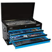 SUMO SERIES SP Tool Kit 7 Drawer Tool Box 406 piece METRIC/SAE Black/ Blue Tool Set SP50171 (CLEARANCE - LAST ONE AVAILABLE)