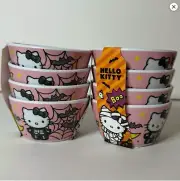 NEW Hello Kitty Halloween Mummy Melamine Tidbit Snack Bowls Ramekins 3.5" SET 8