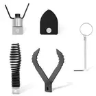4Pcs Drain Cleaner Combination Cutter Head with Wrench for Pipe Cleaner Machine