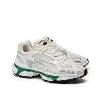 在飛比找momo購物網優惠-【LACOSTE】L003 男運動鞋 白綠銀 透氣網眼 男鞋