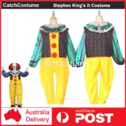 Stephen King's It Pennywise Cosplay Costume Circus Outfits Halloween Fancy Dress