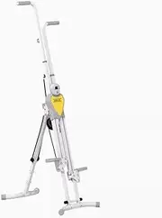 Stair Climber, Rock Climbing Machine, Resistance Stair Stepper, Foldable Step Machine, Height Adjustable Stepper with Handlebar, Vertical Climbing Cardio Exercise Machine for Home and Office Exercises