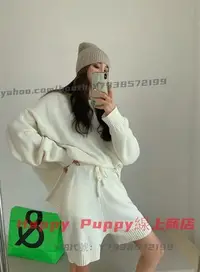 在飛比找Yahoo!奇摩拍賣優惠-Happy Puppy線上商店 女裝 秋冬 慵懶寬鬆毛衣+抽