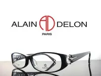 在飛比找Yahoo!奇摩拍賣優惠-《黑伯爵眼鏡精品》ALAIN DELON  黑色膠框 經典扣