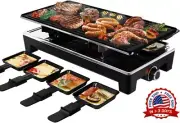 Parrilla eléctrica para barbacoa asador carnes bbq grande temperatura ajustable