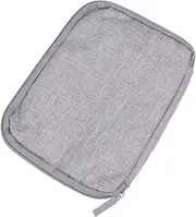 Digital Gadget Organizer Bag Small Gray Case for Data Cables Power Bank Devices Travel Friendly Storage for Electronics Accessories