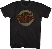 [American Classics] ZZ Top Rock Band Music Group Distressed Faded Logo Adult T-Shirt Tee