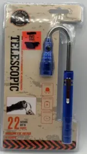 Telescopic Flashlight With Magnetic Head And Base Led Light Red Dog Garage Blue