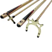 FULL ASH With Red Wood Flame Pool Cue REST & SPIDER Set 1 x Brass rest, 1 x Brass Spider