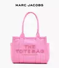 MARC JACOBS The Puffy Nylon Tote Bag Medium Confetti Pink Embroidery Logo JP New
