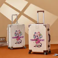 在飛比找蝦皮購物優惠-卡通塗鴉行李箱 大容量子母旅行箱 可愛20吋登機箱 輕便24