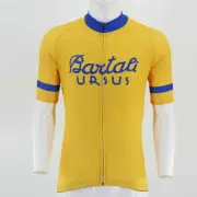 Mens Retro Bartali URSUS Cycling Jersey Bicycle Jersey Cycling Shirt Cycling Top