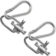 RXALASKA 2Pcs HVAC Locking Cap Key, Locking Cap Tools for 410A & R22 Refrigerant Safety Caps, Triple HVAC Key for Vacuum Caps, Tamper-Resistant (3 Bits)