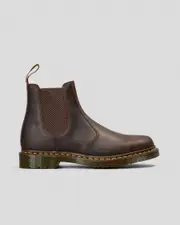 [DR MARTENS] DR MARTENS Men's 2976 Ys Chelsea Boots in Dark Brown Crazy Horse Size UK 12 UK 12 Dark Brown Crazy Horse