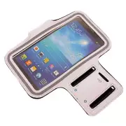 For Galaxy A03S/A04E/A05 Sports Running Armband White Gym Workout Case Cover