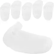 [NOLITOY] Silicone Socks Spa Crack Heel Socks Toe Protector Moisture Grip Foot Cover