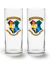 Harry Potter Crest Design Set of 2 Highball Glasses