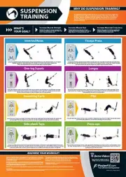 SUSPENSION TRAINING WORKOUT Professional Fitness PosterFit WALL POSTER w/QR Code