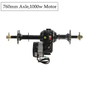 GoKart Quad 30'' Rear Differential Axle+48V 1000W Electric Brushless Motor Buggy